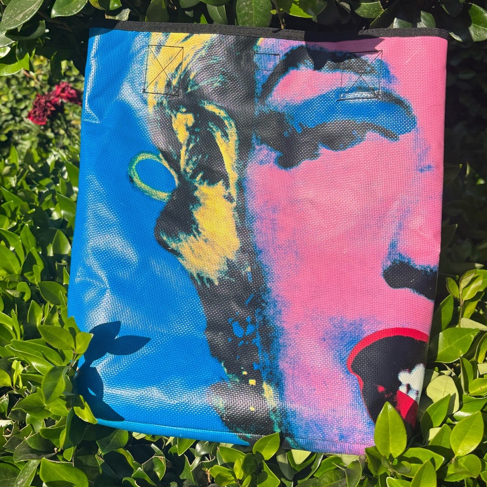 Vintage Loop NYC Official AnDy Warhol Marilyn Monroe Coated Canvas Tote Bag